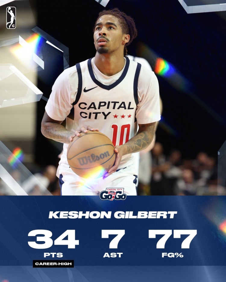 开云官网-美记：老鹰与后卫凯申·吉尔伯特签下一份双向合同